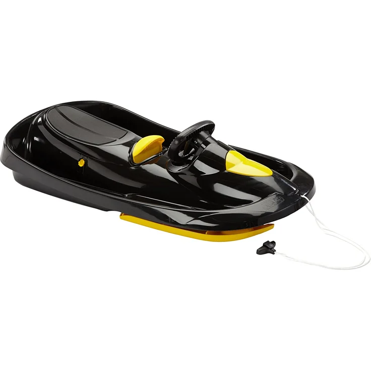 Hamax 503434 'Sno Action' Schlitten, schwarz/gelb, max. Belastbarkeit 60 kg, 96 L x 54 B x 29 H cm, ab 3 Jahren - Preisvergleich – Bild 1