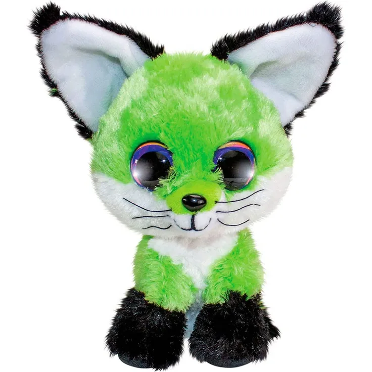 Lumo Stars Kuscheltier Fox Lime junior 15 cm Plüsch schwarz/grün