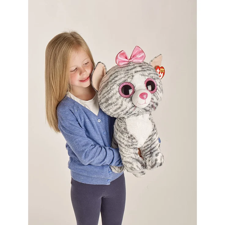 TY Kiki 36838 Katze MTI Glitzeraugen, Grau – Bild 7