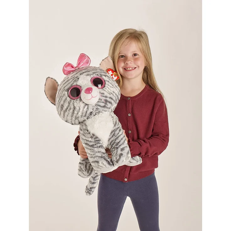 TY Kiki 36838 Katze MTI Glitzeraugen, Grau – Bild 6