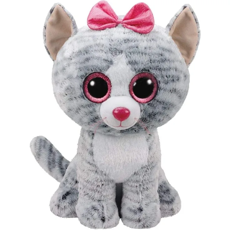 TY Kiki 36838 Katze MTI Glitzeraugen, Grau