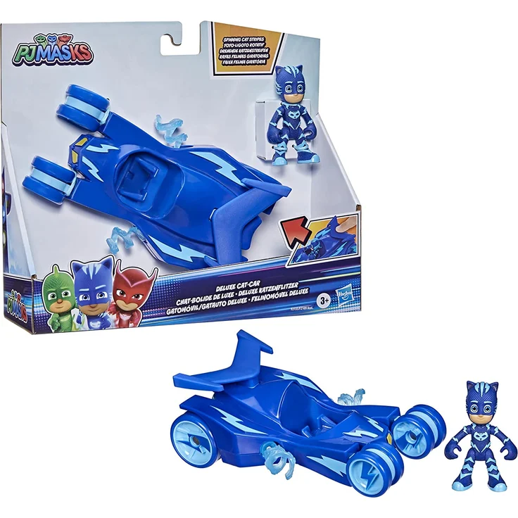 PJ Masks Luxus-Katzenflitzer Fahrzeug, Vorschulspielzeug, Katzenflitzer mit Catboy Action-Figur für Kinder ab 3 Jahren – Bild 3