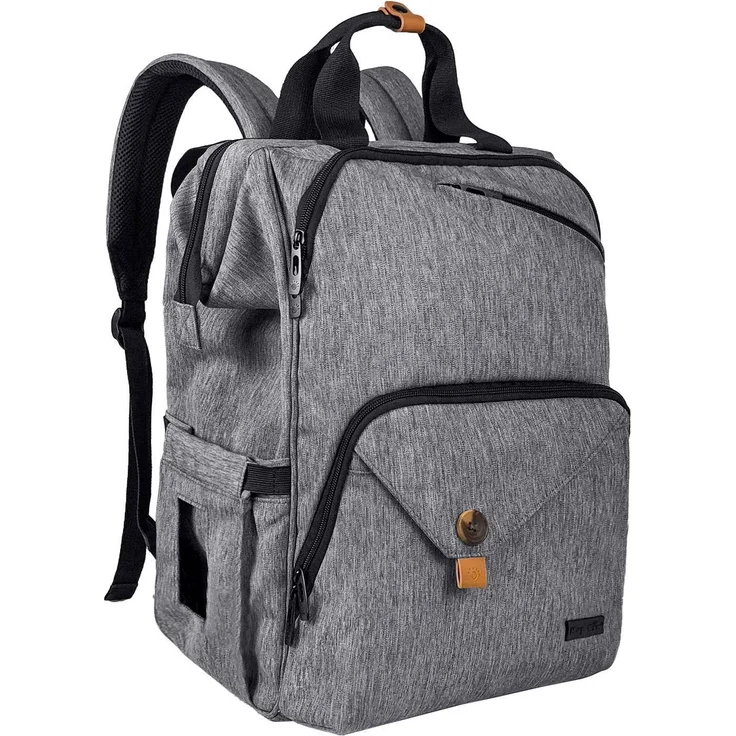 Hap Tim Baby Wickelrucksack Wickeltasche/Rucksack - Multifunktions-Designer Windeltaschen Große Kapazität, isolierte Taschen,wasserdicht,Babytasche Reiserucksack für Unterwegs (EU-7340-G) – Bild 1