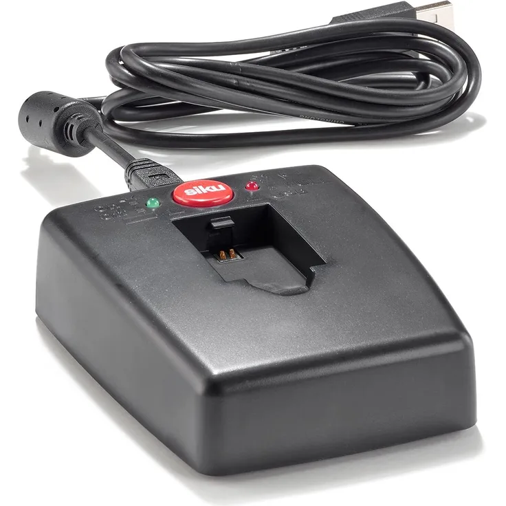 SIKU 6806, Ladegerät für SIKU Racing Akkus, USB-Kabel, Schwarz