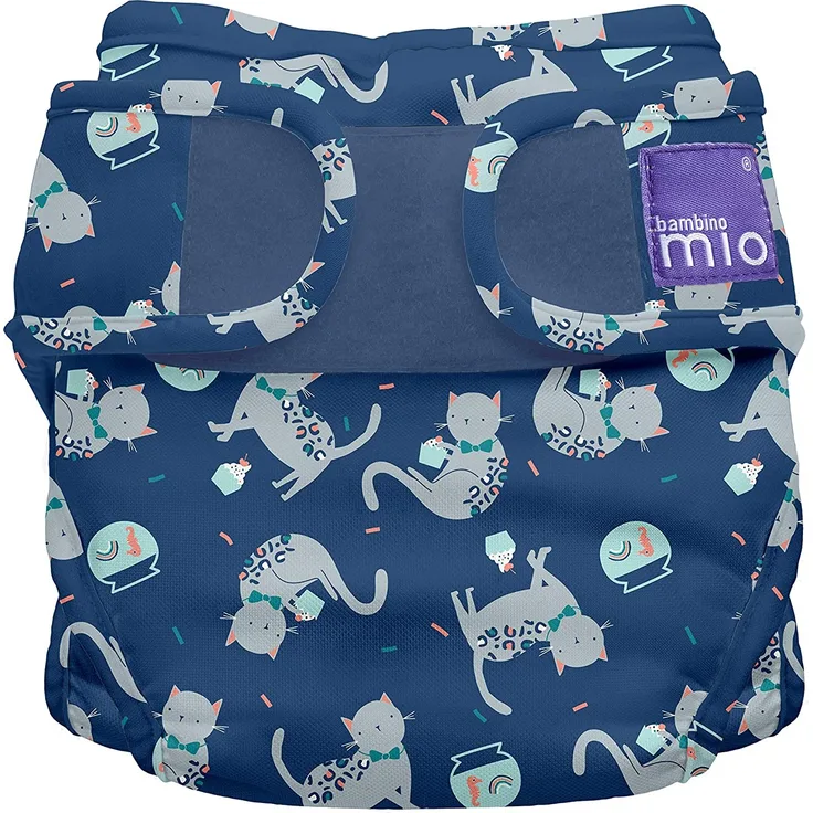 Bambino Mio, mioduo Windelüberhose, Konfetti Katze, Größe 1 (<9Kg), MS1 FEL