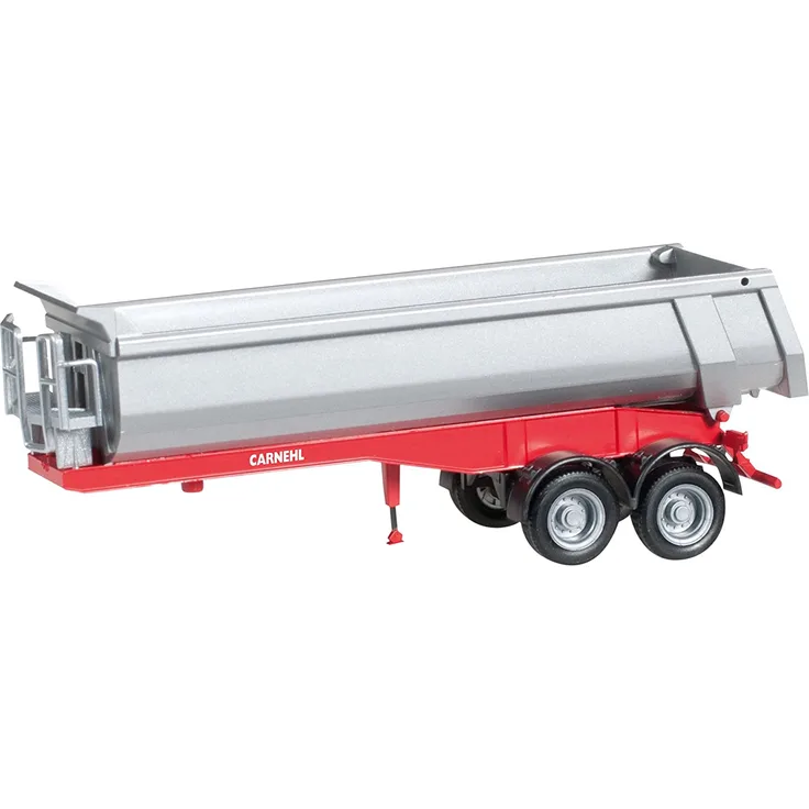 herpa 076036-002 - Carnehl-Rundmulden-Auflieger 2a Fahrzeug, rot