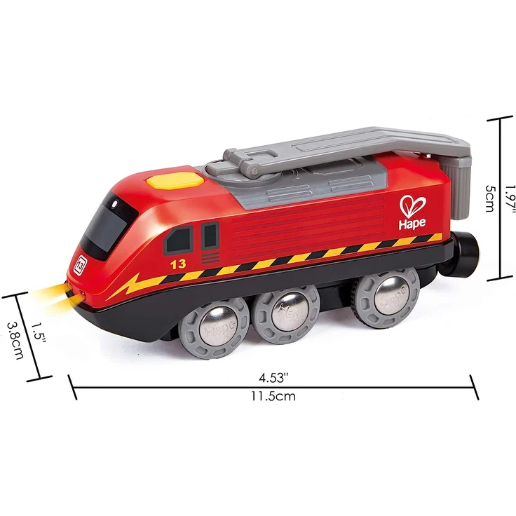 Hape Zug mit Kurbelantrieb Eisenbahnwelt - Preisvergleich – Bild 3