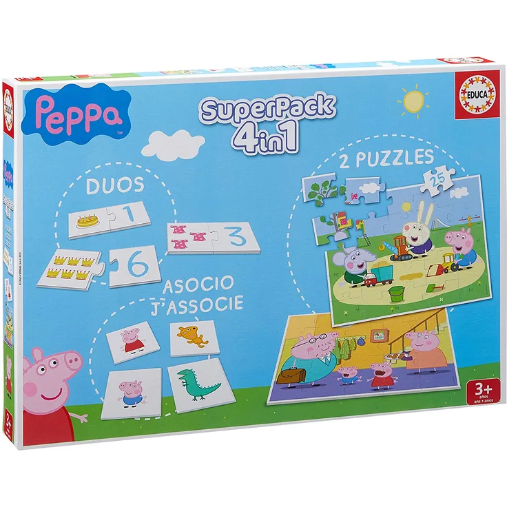 Educa – Zuhause – Peppa Pig Klassische Puzzle – Superpack
