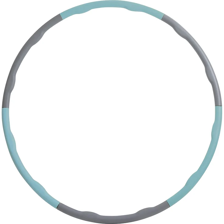 Schildkröt Fitness - FITNESS-HOOP mit Massagewellen, grey-skyblue, # 100cm – Bild 1