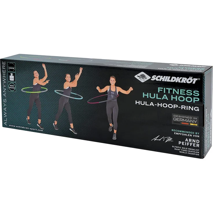 Schildkröt Fitness - FITNESS-HOOP mit Massagewellen, grey-skyblue, # 100cm – Bild 9