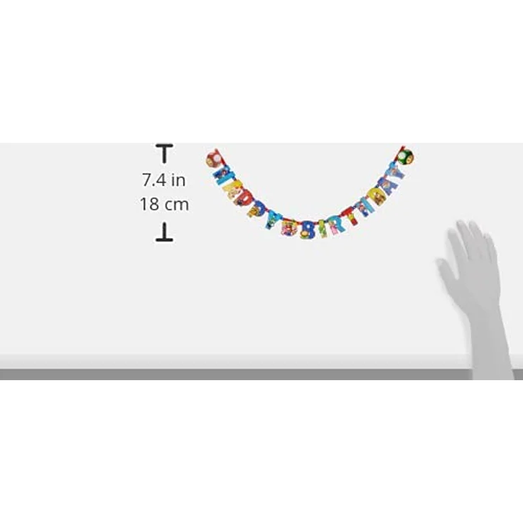 Amscan Partykette Super Mario 190 x 15 cm – Bild 6