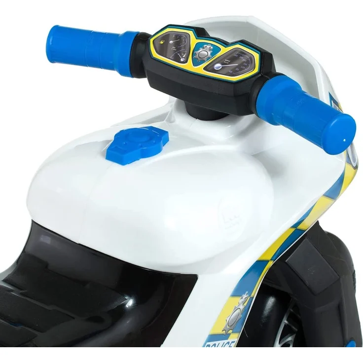 Motorrad-Aufsitz Molto Cross, ab 18 Monaten, geländegängig, Hightech-Spielzeugdekoration, löst Sich Nicht ab. Sportliches und einzigartiges Design (Mehrfarbig - Police Weiß) – Bild 7