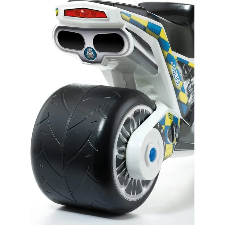 Motorrad-Aufsitz Molto Cross, ab 18 Monaten, geländegängig, Hightech-Spielzeugdekoration, löst Sich Nicht ab. Sportliches und einzigartiges Design (Mehrfarbig - Police Weiß) – Bild 2