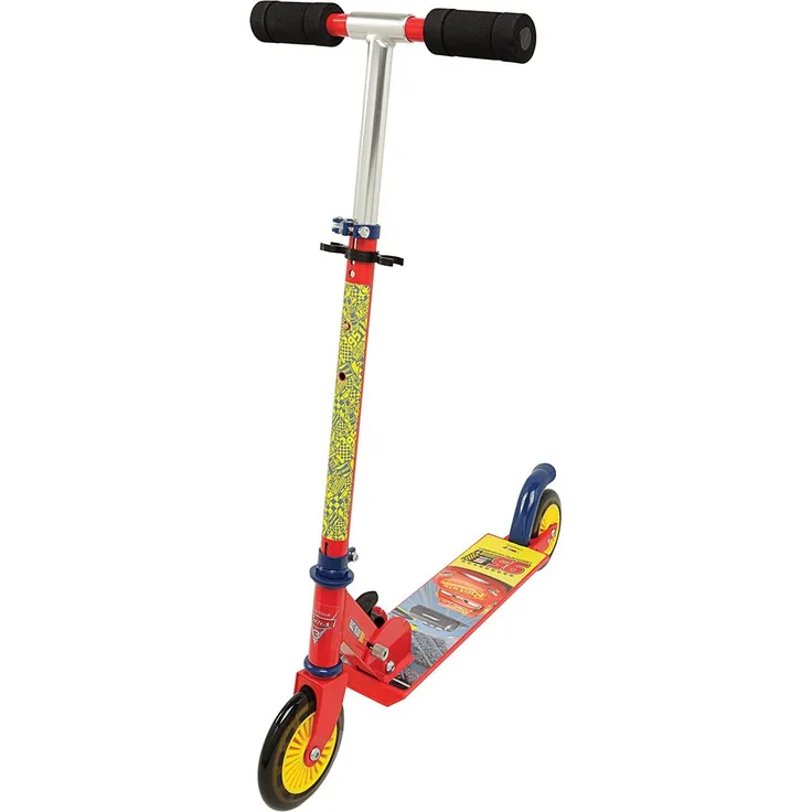 Smoby 750326 - Cars Roller mit Bremse, klappbar