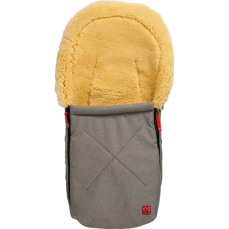Kaiser 6534173 Lammfellkuschelsäckchen Emma, Lammfell medizin melange, grau