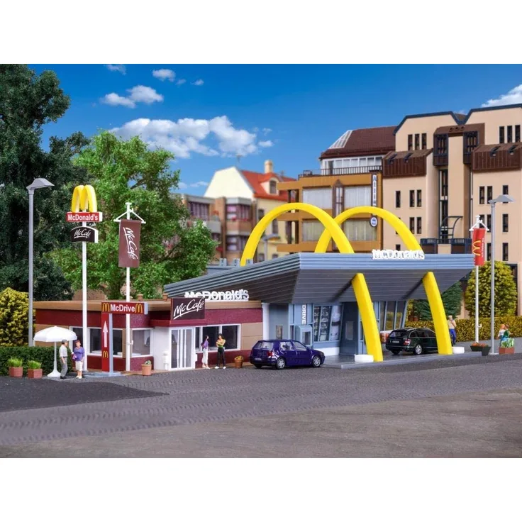 McDonalds lynrestaurant med McCafé H0 Vollmer 43635