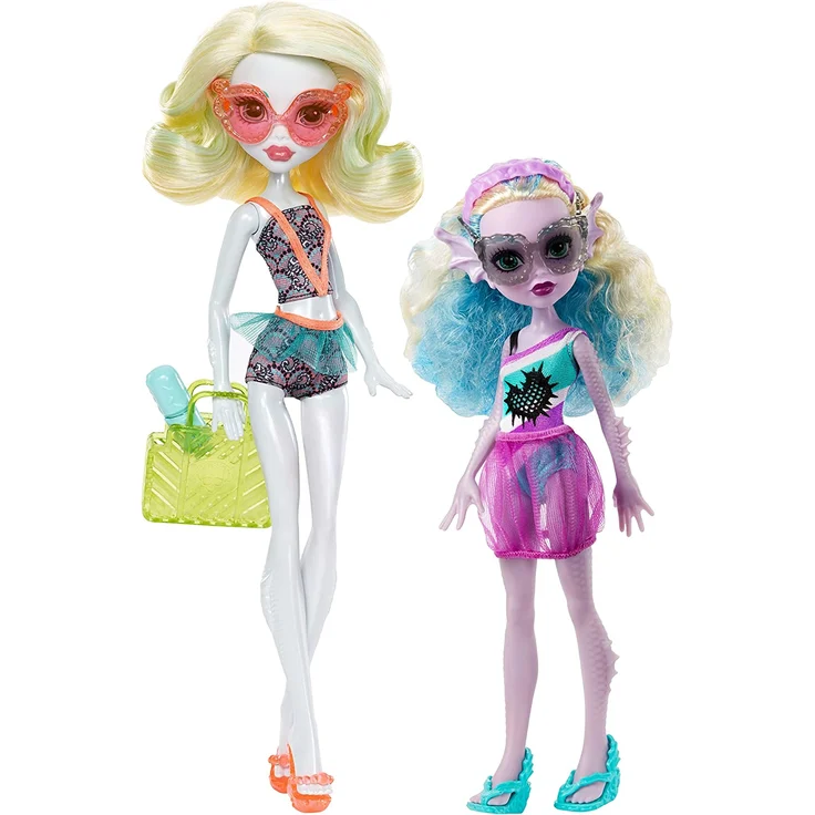 Monster High FCV82 Geschwister Puppe-Set Lagoona – Bild 3