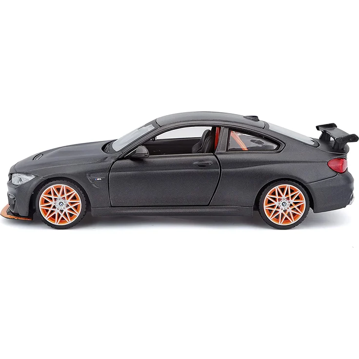 Bauer Spielwaren BMW M4 GTS: Originalgetreues Modellauto 1:24, mit Abgasanlage, bewegliche Türen, Koffer-/Motorraum zum Öffnen, 20 cm, grau (531246) – Bild 10