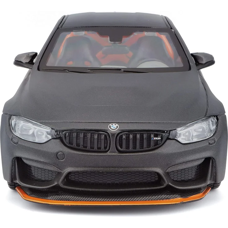 Bauer Spielwaren BMW M4 GTS: Originalgetreues Modellauto 1:24, mit Abgasanlage, bewegliche Türen, Koffer-/Motorraum zum Öffnen, 20 cm, grau (531246) – Bild 2