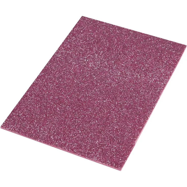 Moosgummi Glitter, 2 mm stark, 30 x 45 cm, pink, 1 Platte (14,44 € pro 1 m2 )