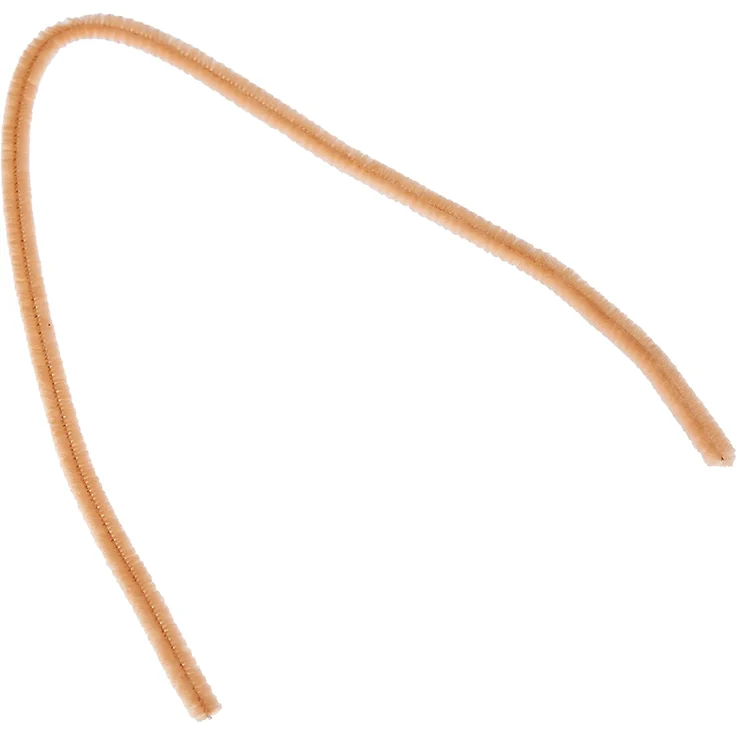 folia 77842 - Chenilledraht, Pfeifenputzer, 10 Stück in hellbeige, Durchmesser 8 mm und 50 cm lang, ideal für Kinder zum Basteln und Gestalten von Tieren, Figuren und anderen Formen – Bild 2