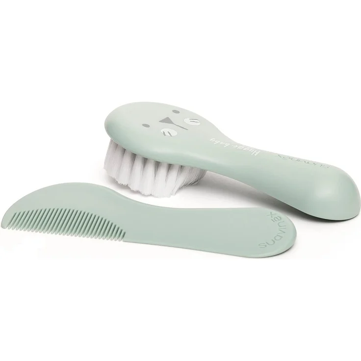 Suavinex, Baby Maniküre-Set mit Bürste, Kamm, Zahnbürste, Schere, Feile, Nagelknipser, Farbe Grün – Bild 4