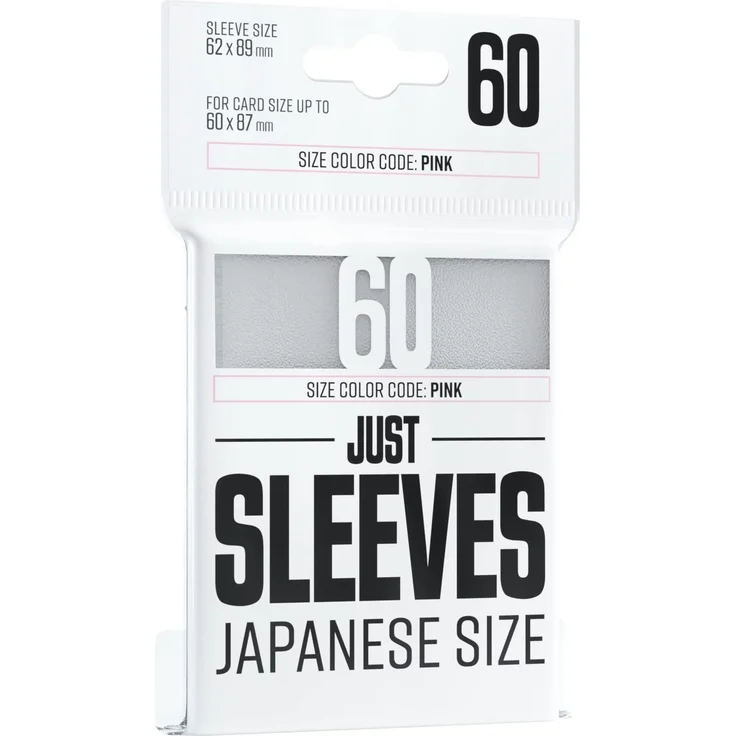 Just Sleeves - Japanese Size White (60 Sleeves) – Bild 1
