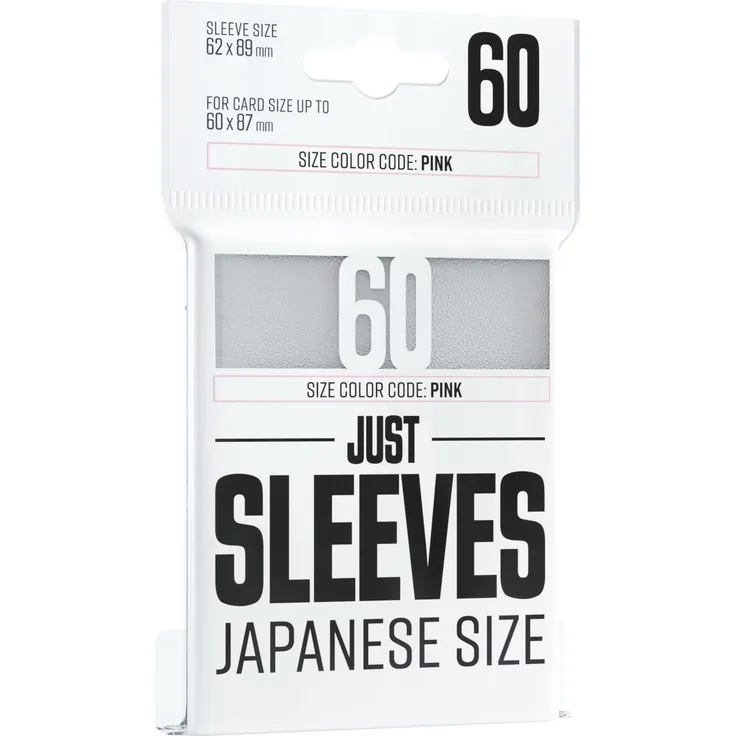 Just Sleeves - Japanese Size White (60 Sleeves)
