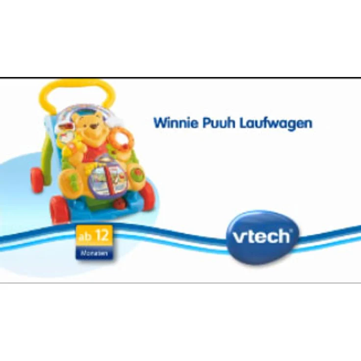 VTech Baby 80-114304 - Winnie Puuh 2-in-1 Laufwagen, Normalverpackung, Bunt (Winnie Puuh) - Preisvergleich – Bild 4