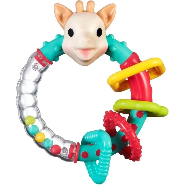 Sophie La Giraffe Baby-Rassel, Blau