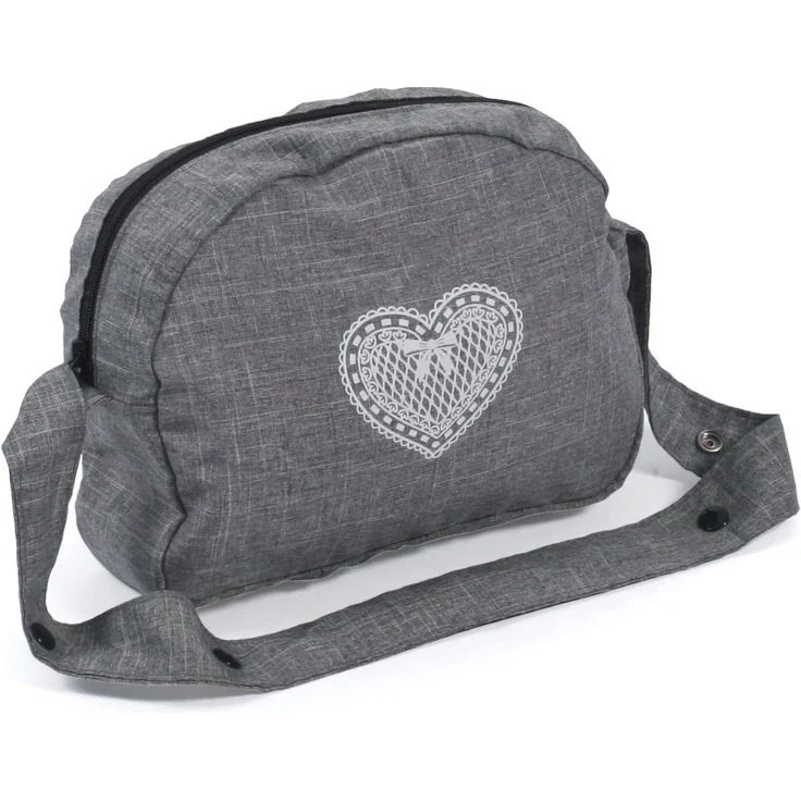 Wickeltasche für Puppen, Jeans grey – Bild 1
