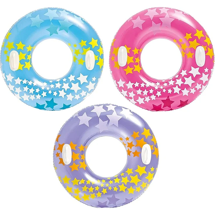 Intex 59256 - Schwimmring Stern mit Griffen 91 cm - 1x Schwimmring, zufällige Farbauswahl – Bild 4