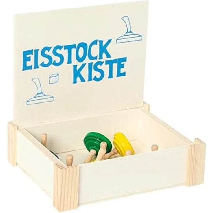 Eisstock-Kiste, Eisstock schiessen im Sommer oder in der Wohnung, NEU