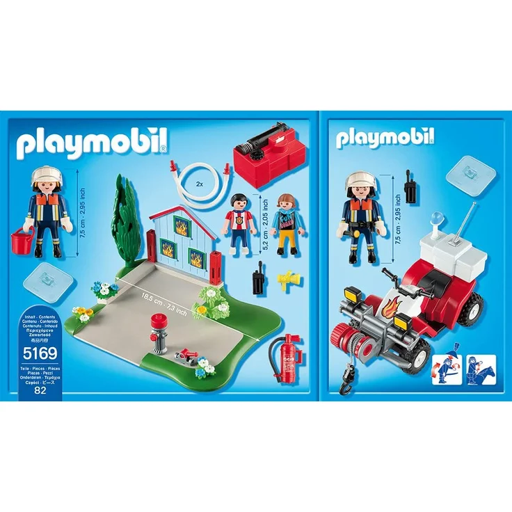 Playmobil 5169 - Jubiläums-Kompakt Set Feuerwehreinsatz mit Quad – Bild 3