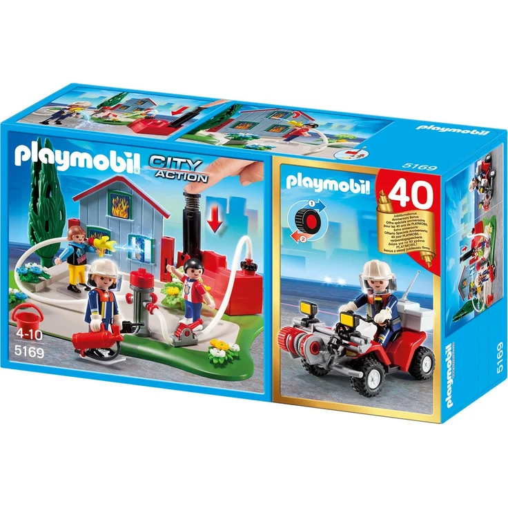 Playmobil 5169 - Jubiläums-Kompakt Set Feuerwehreinsatz mit Quad – Bild 1