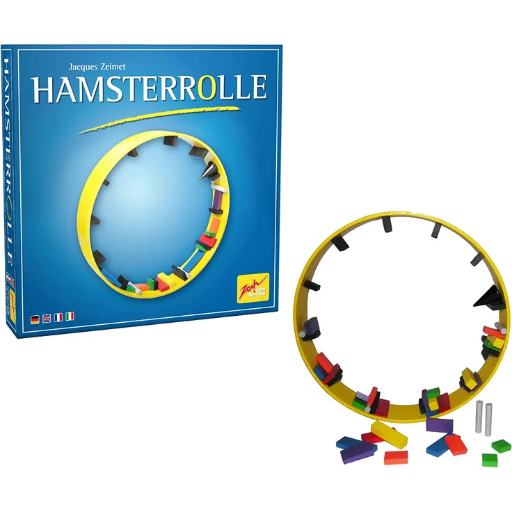 Zoch 601133500 Hamsterrolle, Das abgedrehte Geschicklichkeitsspiel für alle Schwerkraftexperten, mit hochwertigem Spielmaterial aus Holz, ab 6 Jahren
