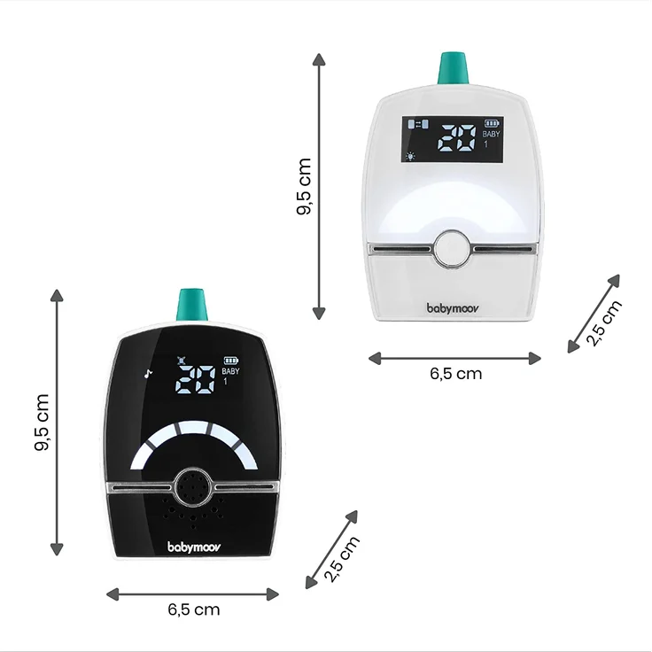 Babymoov 'Premium Care' Babyphone, Digital Green Technology (strahlungsarm), 1400m Reichweite – Bild 6