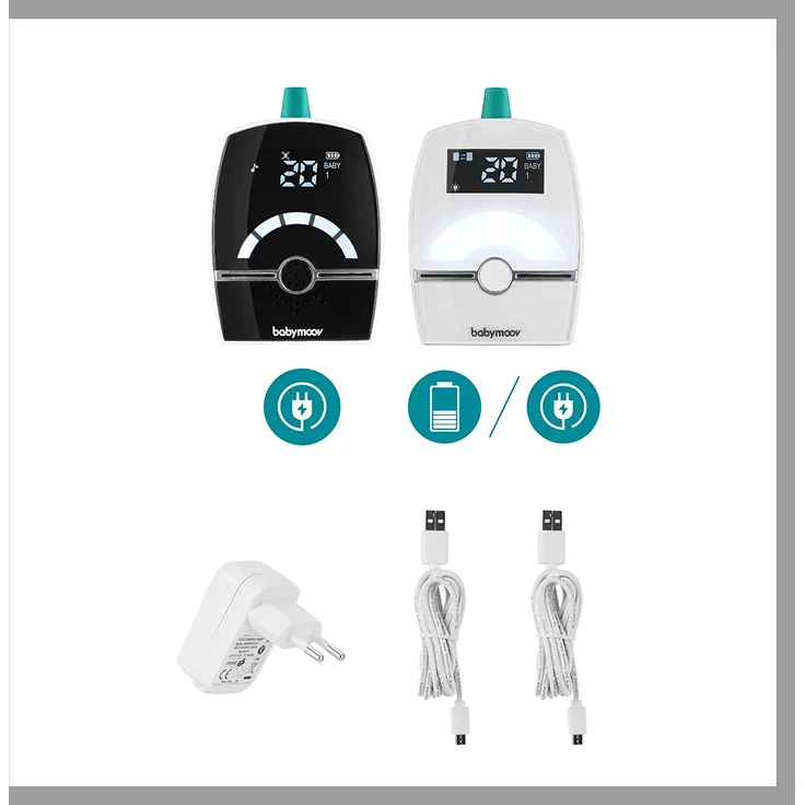 Babymoov 'Premium Care' Babyphone, Digital Green Technology (strahlungsarm), 1400m Reichweite – Bild 5