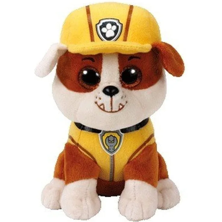 TY 96320 Aladdin Paw Patrol, Rubble 24cm, braun/gelb