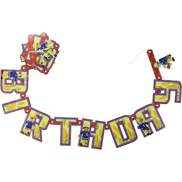 Partykette Feuerwehrmann Sam 2017 180 x 15 cm – Bild 4