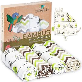 Tabalino Kuschelweiche Bambus Mullwindeln Spucktücher 80x80cm