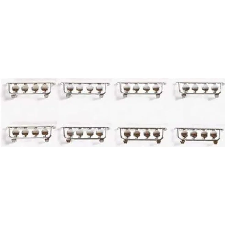 1:87 Lampenbügel für Stoßstange, verchromt Inhalt: 8 Stück