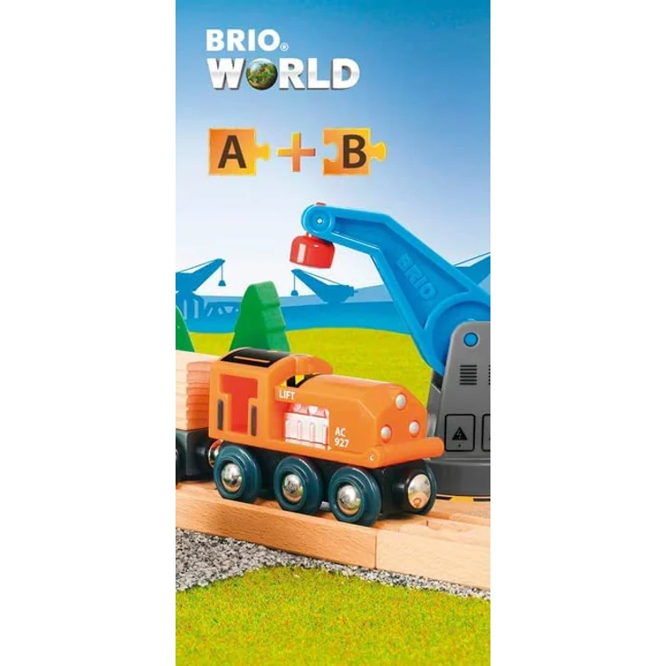 BRIO Bahn - Starterset Güterzug mit Kran – Bild 22