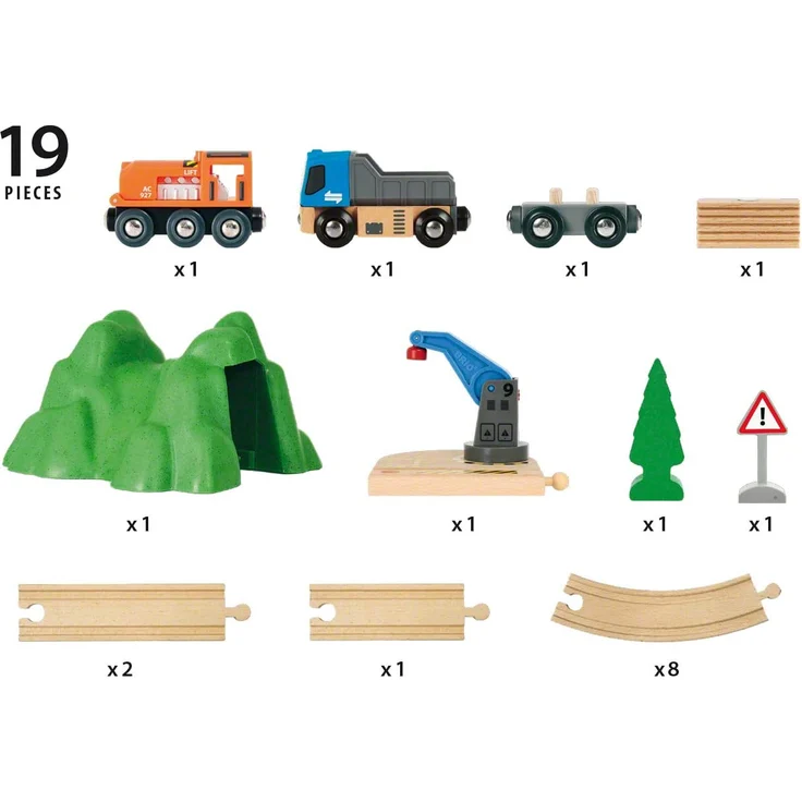 BRIO Bahn - Starterset Güterzug mit Kran – Bild 3