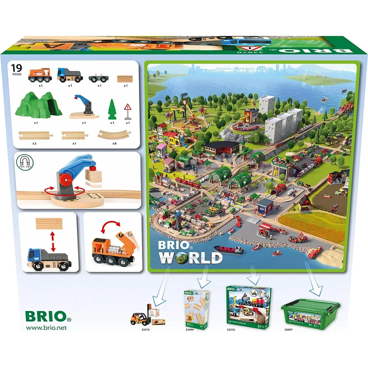 BRIO Bahn - Starterset Güterzug mit Kran – Bild 11