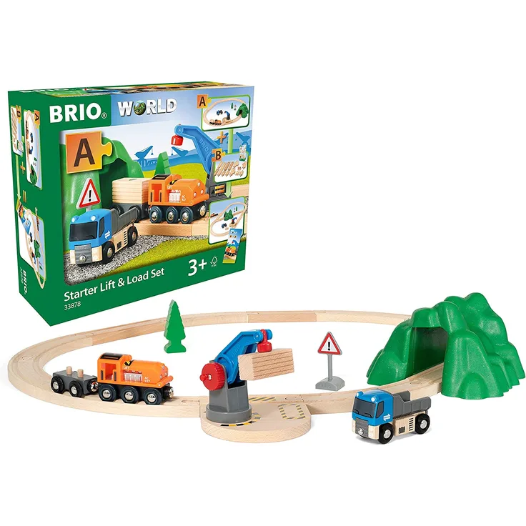 BRIO Bahn - Starterset Güterzug mit Kran
