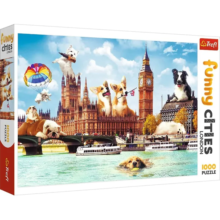 Trefl Puzzle 1000 pieces - Dogs in London