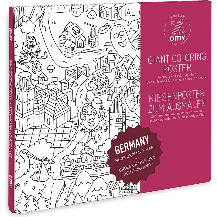 Giant Coloring Poster 70 x 100, Deutschland