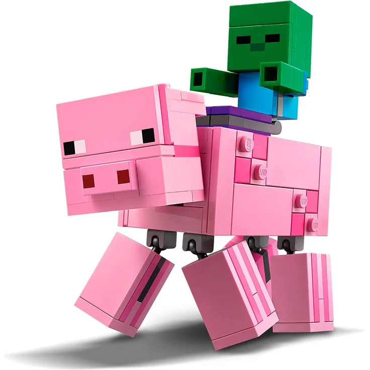 LEGO Minecraft - BigFig Schwein mit Zombiebaby 21157 – Bild 2