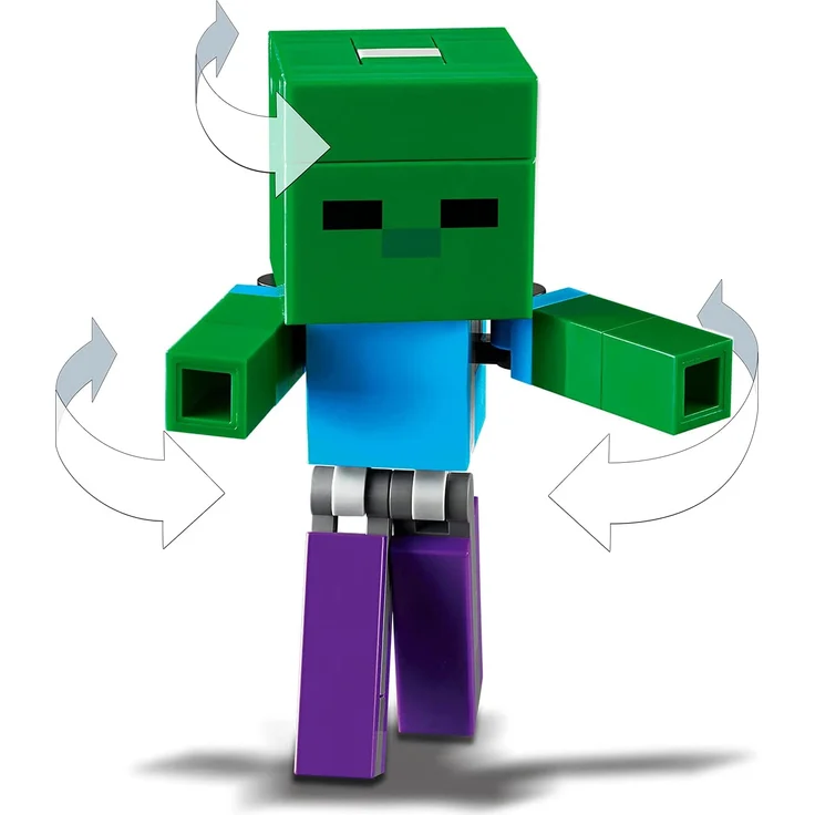 LEGO Minecraft - BigFig Schwein mit Zombiebaby 21157 – Bild 3